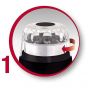 Moulinex Coffee Grinder, 180 Watt, 50 gm, Black - AR110830