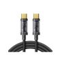 كابل للشحن ونقل البيانات USB-C جوي روم، 100 وات، 1.2 متر، اسود - S-CC100A12 