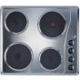 Indesit Built-in Electric Hob, 4 Burners, Silver - TI 60 X