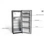 Zanussi Freestanding Refrigerator, Defrost, 320 Liters, Black- ZRA32103BA