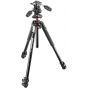 Manfrotto 190 Aluminum 3-Section Tripod with Head, Black - MK190XPRO3-3W