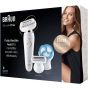 Braun Silk-épil 9 Flex Wet and Dry Epilator, White Gold - SE9010