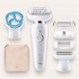Braun Silk-épil 9 Flex Wet and Dry Epilator, White Gold - SE9010