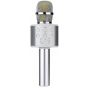ميكروفون لاسلكي كاريوكي محمول، فضي - WS-858