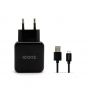 Iconz Wall Charger, 1 USB Port, With Micro USB Cable, Black- IWCR224K 