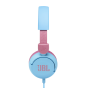 JBL Kids Wired On Ear Headphones, Blue and Pink- Jr310