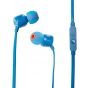 JBL T110 In-Ear Earphones with Microphone, Blue - JBLT110BLU