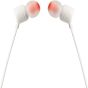 JBL Tune Wired Earphones with Microphone, White - T110