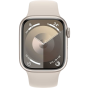 Apple Watch Series 9 Smart Watch, 45mm, Starlight Aluminum Case With Starlight Sport Band - MR973QA-A