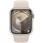 Apple Watch Series 9 Smart Watch, 45mm, Starlight Aluminum Case With Starlight Sport Band - with Official Warranty