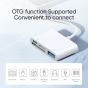Joyroom 4 In 1 OTG Card Reader, White- S-H142
