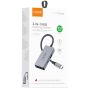 قاعدة شحن USB-C فيدفي Hub04، منفذ طاقة PD بقوة 100 وات، 3 في 1 - رمادي غامق