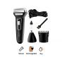 Kemei Multifunction Rechargeable Electric Shaver, Black - KM-6558