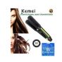 Kemei Hair Straightener, Black and Green - KM-2118 with Gift Bag
