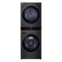 LG WashTower Front Load Automatic Wash with Dryer, 21Kg, Inverter Motor, Black - FWT2116BS