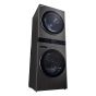 LG WashTower Front Load Automatic Wash with Dryer, 21Kg, Inverter Motor, Black - FWT2116BS