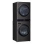 LG WashTower Front Load Automatic Wash with Dryer, 21Kg, Inverter Motor, Black - FWT2116BS