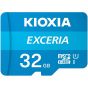 Kioxia Exceria Micro SD Memory Card, 32GB, Blue - LMEX1L032GG2