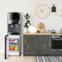 Koldair Classic A Hot and Cold Water Dispenser with Refrigerator, 2 Taps - Black