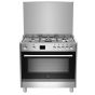 La Germania Free Standing Gas Cooker, 5 Burners, Silver - TUS95C81CX/1