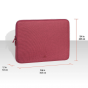 Rivacase Suzuka Laptop Sleeve, 13.3 Inch, Red - 7703