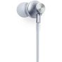 L'avvento In-ear Metal Wired Earphones with Microphone, Silver - HP08S