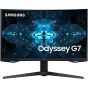 Samsung Odyssey G7 27 Inch QHD QLED Curved Gaming Monitor, Black- LC G75TQSMXZN 