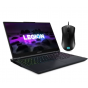 Lenovo Legion 5 15ACH6H Gaming Laptop, AMD Ryzen 7 5800H, 15.6 Inch, 1TB, 16GB RAM, NVIDIA GeForce RTX 3070 8G DDR6, FreeDos - Phantom Blue with Gaming Mouse, Black - M300