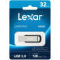 Lexar JumpDrive M400 Flash Drive, 32GB, Silver - LJDM400032G-BNBNG