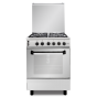 Fresh Master Gas Cooker, 4 Burners, Silver- 10578
