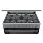 Bosch Gas Cooker 5 Burners, Stainless Steel- HGI1A8R50I