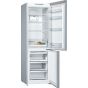 Bosch Serie 2 No-Frost Freestanding Refrigerator, 302 Liters, Stainless Steel- KGN36NL3E8