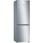 Bosch Serie 2 No-Frost Freestanding Refrigerator, 302 Liters, Stainless Steel- KGN36NL3E8