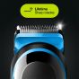 Braun All in One Hair Trimmer 3 with Gillette Razor for Men, Black/Blue - MGK3242