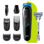 Braun All in One Hair Trimmer 3 with Gillette Razor for Men, Black/Blue - MGK3242