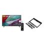 شاشة تلفزيون سمارت ال جي 43 بوصة LED، بدقة 4K UHD، بريسيفر داخلي - 43UR78006LL مع حامل شاشة تلفزيون بحجم 14-42 بوصة - اسود