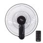 Mienta Wall Fan, 18 Inch, with Remote Control, Black- WF50238A