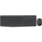 Logitech MK235 Wireless Keyboard and Mouse, Grey - 920-007927