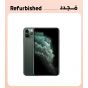 ابل ايفون 11 برو ماكس مجدد، 256 جيجا، رام 4 جيجا، شبكة 4G LTE - اخضر، فئة ذهبى، 12 شهر
