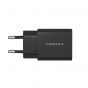 Momax One Plug Mini Wall Charger, 20 Watt, 2 Ports, Black - UC9D