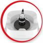 Moulinex Genuine Countertop Blender, 1.75 Liter, 500 Watt, White - LM242B25