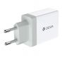 شاحن بـ 2 منفذ USB ديفيا سمارت سيريز- ابيض