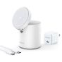 Anker 623 MagGo Magnetic Wireless Charger, 7.5 Watt, 1 USB-C Port, White - B2568321