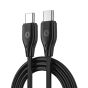 Wiwu Pioneer Type-C to Type-C Cable, 1 Meter, Black - WI-C002