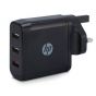 HP USB Wall Charger, 5.4A, Black - 2UX34AA