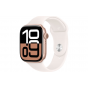 Apple Watch Series 10, 46mm, Rose Gold Case and Strap
