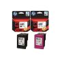 HP Ink Advantage Set of Black and Tri-Color Ink Cartridges, Pack of 2 - 650