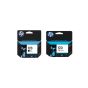 HP Set of Black and Tri-Color Ink Cartridges, Pack of 2 - 123