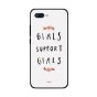 لاصقة بلاستيك زووت بطبعة Girls Support Girls لهونر 10 ، رمادي واسود