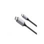 Porodo USB-C To 4K HDMI Cable, 2 Meter, Black and Silver - PD-4KCHD2-GY